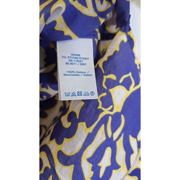 BODEN Floral Embroidered Kaftan Tunic Top Women US 4 Casual Going Out Mom Core - Picture 4 of 6